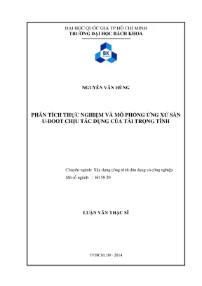 Luận văn thạc sĩ kỹ thuật xây dựng phân tích thực nghiệm và mô phỏng ứng xử sàn uboot chịu tác dụng của tải trọng tĩnh