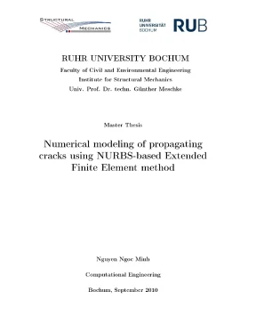 Luận án tiến sĩ numerical modeling of propagating cracks using nurbsbased extended finite element method