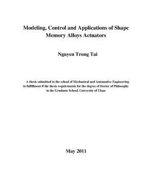 Luận án tiến sĩ modeling control and applications of shape memory alloys actuators