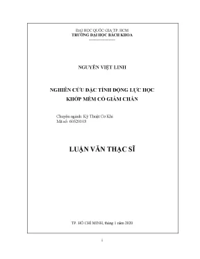 Luận văn thạc sĩ kỹ thuật cơ khí nghiên cứu đặc tính động lực học khớp mềm có giảm chấn