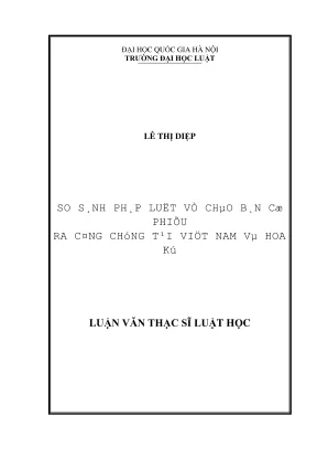 Luận văn thạc sĩ luật học so sánh pháp luật về chào bán cổ phiếu ra công chúng tại việt nam và hoa kỳ