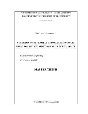 Luận văn thạc sĩ kỹ thuật điện tử synthesis of reversible and quantum circuit using rocbdd and mixedpolarity toffoli gate