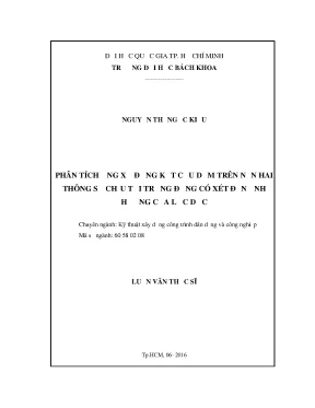 Luận văn thạc sĩ kỹ thuật xây dựng phân tích ứng xử động kết cấu dầm trên nền hai thông số chịu tải trọng động có xét đến ảnh hưởng của lực dọc