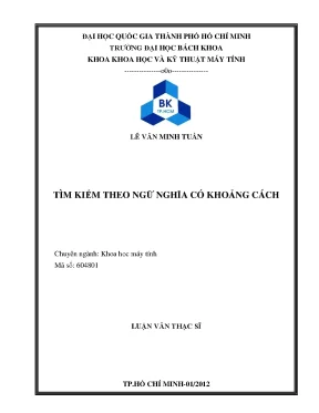 Luận văn thạc sĩ khoa học máy tính tìm kiếm theo ngữ nghĩa có khoảng cách