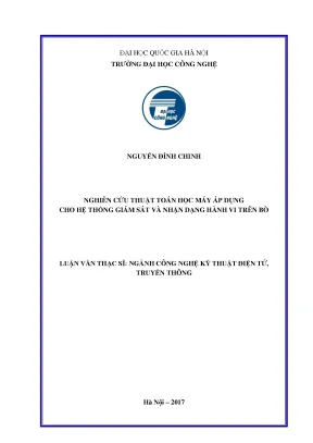 Luận văn thạc sĩ công nghệ kỹ thuật điện tử truyền thông nghiên cứu thuật toán học máy áp dụng cho hệ thống giám sát và nhận dạng hành vi trên bò