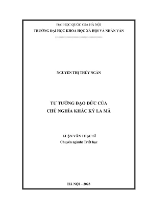 Luận văn thạc sĩ triết học tư tưởng đạo đức của chủ nghĩa khắc kỷ la mã