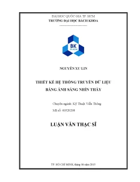 Luận văn thạc sĩ kỹ thuật viễn thông thiết kế hệ thống truyền dữ liệu bằng ánh sáng nhìn thấy
