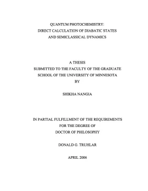 Luận án tiến sĩ quantum photochemistry direct calculation of diabatic states and semiclassical dynamics