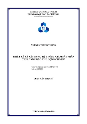 Luận văn thạc sĩ kỹ thuật điện tử thiết kế và xây dựng hệ thống giám sát phân tích cảnh báo chủ động cho isp