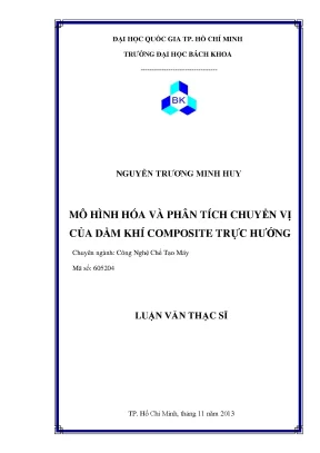 Luận văn thạc sĩ công nghệ chế tạo máy mô hình hóa và phân tích chuyển vị của dầm khí composite trực hướng