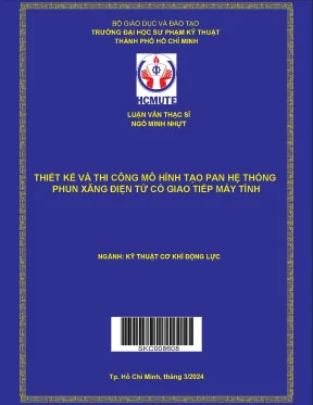 Luận văn thạc sĩ thiết kế và thi công mô hình tạo pan hệ thống phun xăng điện tử có giao tiếp máy tính