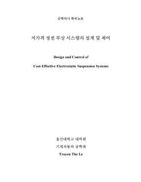 Luận án tiến sĩ design and control of costeffective electronic suspension systems