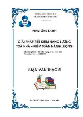 Luận văn thạc sĩ thiết bị mạng và nhà máy điện giải pháp tiết kiệm năng lượng tòa nhà kiểm toán năng lượng