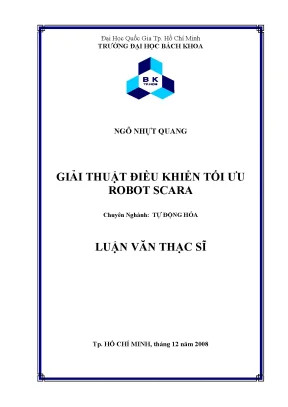 Luận văn thạc sĩ tự động hóa giải thuật điều khiển tối ưu robot scara