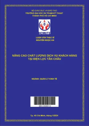 Luận văn thạc sĩ nâng cao chất lượng dịch vụ khách hàng tại điện lực tân châu