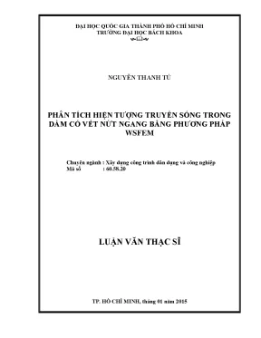 Luận văn thạc sĩ kỹ thuật xây dựng phân tích hiện tượng truyền sóng trong dầm có vết nứt ngang bằng phương pháp wsfem
