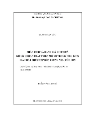 Luận văn thạc sĩ kỹ thuật khai thác và công nghệ dầu khí phân tích và đánh giá hiệu quả giếng khoan phát triển mỏ rd trong điều kiện địa chất phức tạp bồn trũng nam côn sơn