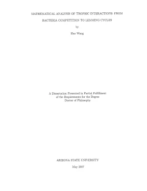 Luận án tiến sĩ mathematical analysis of trophic interactions from bacteria competition to lemming cycles