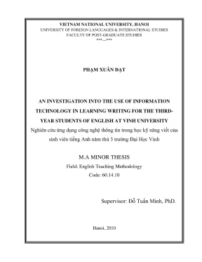 Luận văn thạc sĩ ngôn ngữ học an investigation into the use of information technology in learning writing for the thirdyear students of english at vinh university nghiên cứu ứng dụng công nghệ thông tin trong học kỹ năng viết của sinh viên tiếng anh n