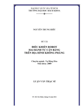 Luận văn thạc sĩ tự động hóa điều khiển robot hai bánh tự cân bằng trên địa hình không phẳng