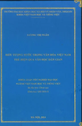 Khóa luận tốt nghiệp biểu tượng nước trong văn hóa việt nam thể hiện qua văn học dân gian