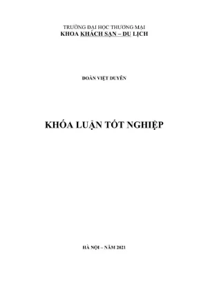 Khóa luận tốt nghiệp quản trị doanh nghiệp du lịch nâng cao hiệu quả kinh doanh lưu trú tại khách sạn paris nha trang khánh hòa công ty cổ phần thương mại và du lịch gia bảo minh
