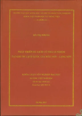 Khóa luận tốt nghiệp phát triển du lịch có trách nhiệm tại khu du lịch quốc gia mẫu sơn lạng sơn