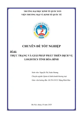Chuyên đề tốt nghiệp thực trạng và gıảı pháp phát trıển dịch vụ logıstıcs tỉnh hòa bình