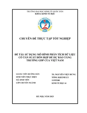 Chuyên đề thực tập tốt nghiệp sử dụng mô hình phân tích dữ liệu có tàn suất hỗn hợp để dự báo tăng trường gdp của việt nam