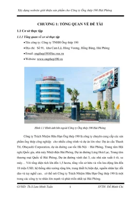 Chuyên đề thực tập tốt nghiệp xây dựng website giới thiệu sản phẩm cho công ty ống thép 190 hải phòng