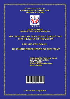 Xây dựng và phát triển website bán đồ chơi cho trẻ em tại thị trường mỹ lĩnh vực kinh doanh thị trường dropshipping đồ chơi tại mỹ đồ án tốt nghiệp ngành kế toán thương mại điện tử