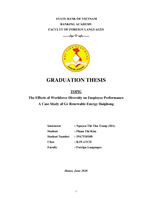 Khóa luận tốt nghiệp ngoại ngữ the effects of workforce diversity on employee performance a case study of ge renewable energy haiphong
