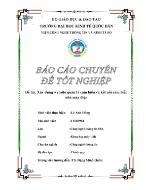Chuyên đề tốt nghiệp xây dựng website quản lý cảm biến và kết nối cảm biến nhà máy điện