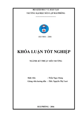 Khoá luận tốt nghiệp tìm hiểu hiện trạng quản lý chất thải rắn tại quận lê chân hải phòng