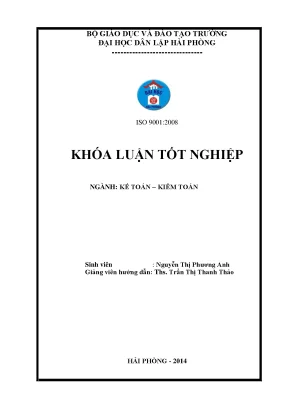 Khoá luận tốt nghiệp hoàn thiện tổ chức công tác kế toán nguyên vật liệu tại công ty tnhh gốm xây dựng đá bạc