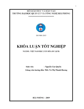 Khoá luận tốt nghiệp tìm hiểu nhu cầu du lịch công vụ của khách đài loan tại hải phòng