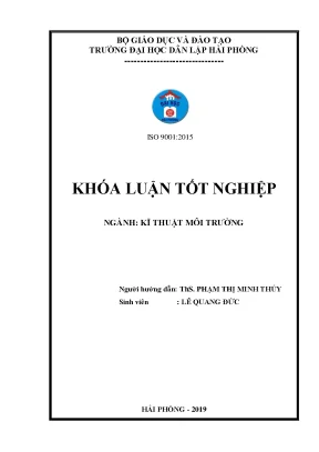 Khoá luận tốt nghiệp đánh giá hiện trạng môi trường thành phố hạ long tỉnh quảng ninh năm 2017