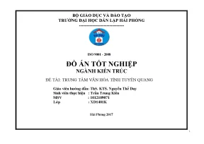 Khoá luận tốt nghiệp trung tâm văn hóa tỉnh tuyên quang