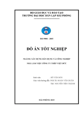 Khoá luận tốt nghiệp nhà làm việc công ty thép việt đức