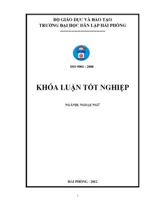 Khoá luận tốt nghiệp some obstacles facing hpu 2nd year english majors in english listening comprehension and suggested olutions