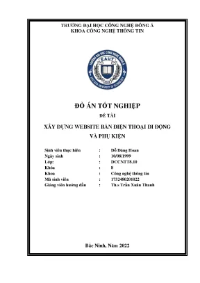 Xây dựng website bán điện thoại di động và phụ kiện đồ án tốt nghiệp