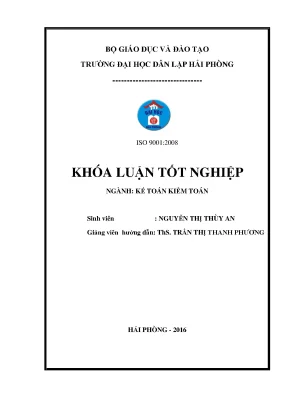 Khoá luận tốt nghiệp hoàn thiện tổ chức kế toán thanh toán tại công ty tnhh ojitex hải phòng