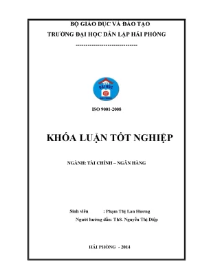 Khoá luận tốt nghiệp biện pháp nâng cao hiệu quả huy động vốn tại ngân hàng thương mại cổ phần sài gòn chi nhánh hồng bàng