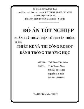 Đồ án tốt nghiệp thiết kế và thi công robot đánh trống trong trường học