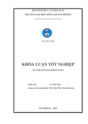 Khoá luận tốt nghiệp tên đề tài khoá luận tốt nghiệp hoàn thiện công tác lập và phân tích bảng cân đối kế toán tại công ty tnhh lan phố