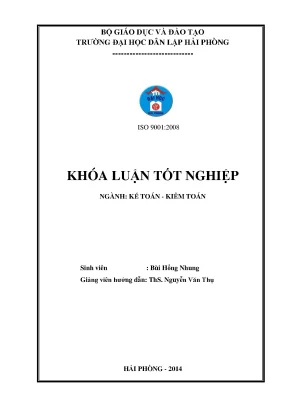 Khoá luận tốt nghiệp hoàn thiện tổ chức công tác kế toán doanh thu chi phí và xác định kết quả kinh doanh tại công ty trách nhiệm hữu hạn xây dựng thương mại huy dũng