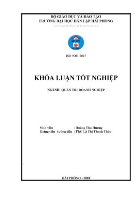 Khoá luận tốt nghiệp một số biện pháp nâng cao hiệu quả sử dụng nguồn nhân lực tại công ty cổ phần nạo vét đường biển i