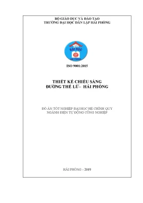 Đồ án tốt nghiệp điện tự động công nghiệp thiết kế chiếu sáng đường thế lữ hải phòng