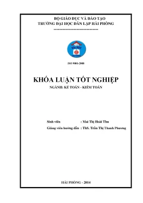 Khoá luận tốt nghiệp hoàn thiện tổ chức kế toán doanh thu chi phí và xác định kết quả kinh doanh tại công ty cổ phần xây lắp điện và cơ khí thương mại hải phòng