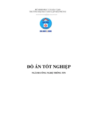 Khoá luận tốt nghiệp xây dựng ứng dụng android truy xuất cơ sở dữ liệu